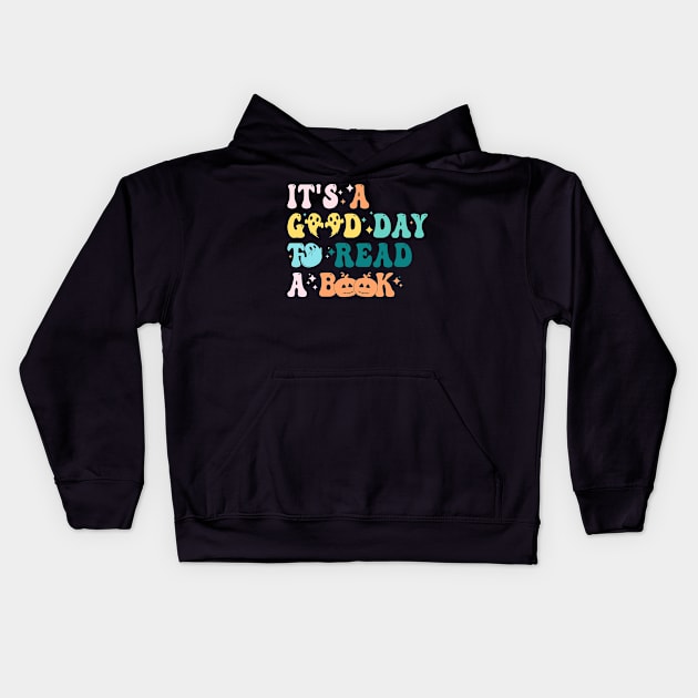 It's Good A Day To Read Book Funny Reading Teacher Halloween T-Shirt Kids Hoodie by drag is art